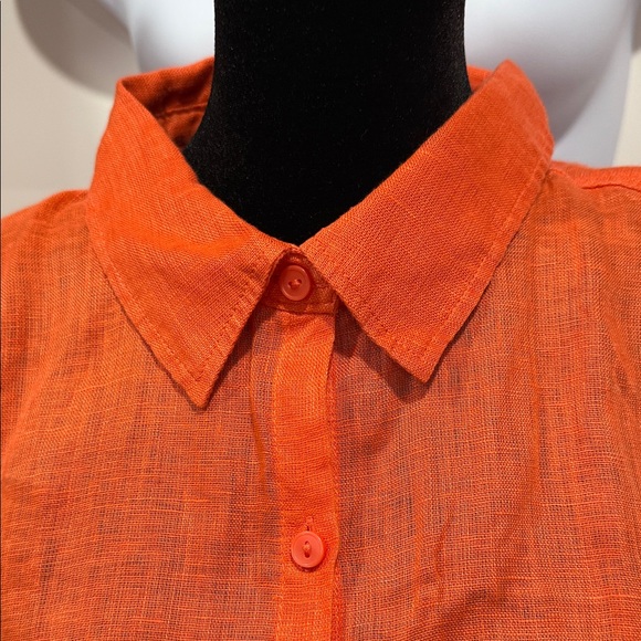 C&C California Vibrant Orange Button-Down Shirt - Picture 4 of 7